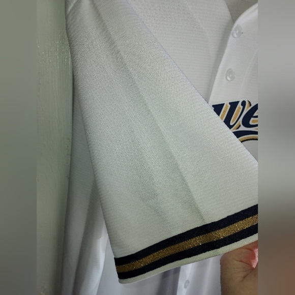 Majestic MLB Brewers Christian Yelich white jersey - Picture 8 of 15